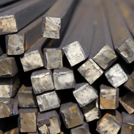 stacks of metric square bar